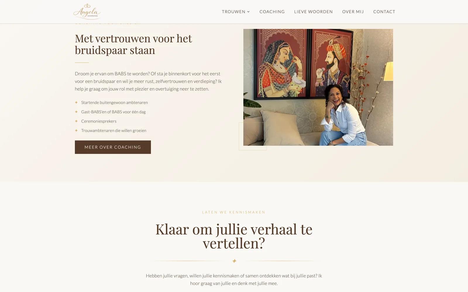 Coaching voor wie zelf voor het bruidspaar staat
