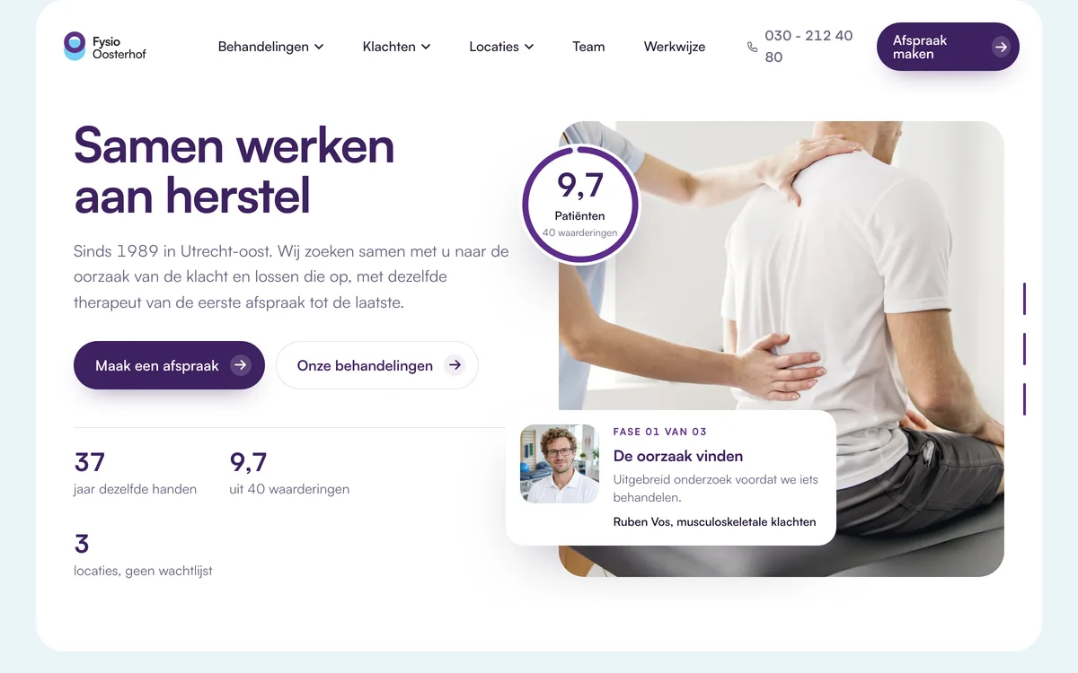 Fysio Oosterhof: live site