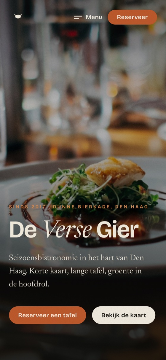 De Verse Gier: mobiele weergave