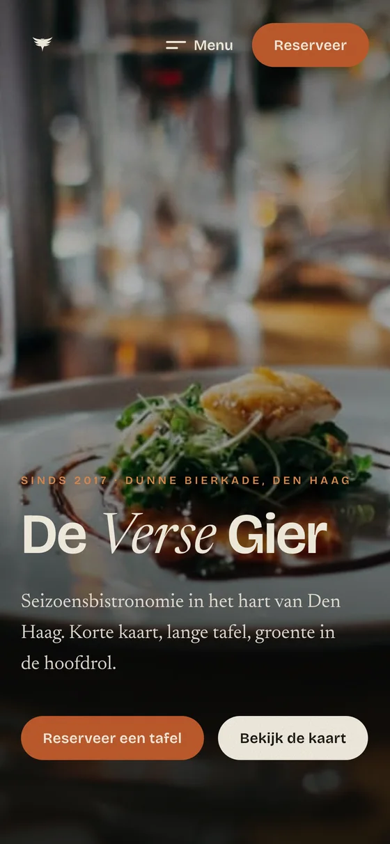 De Verse Gier: mobiele weergave