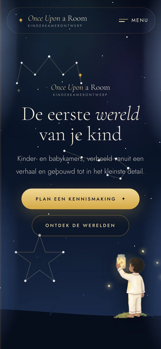 Once Upon a Room: mobiele weergave