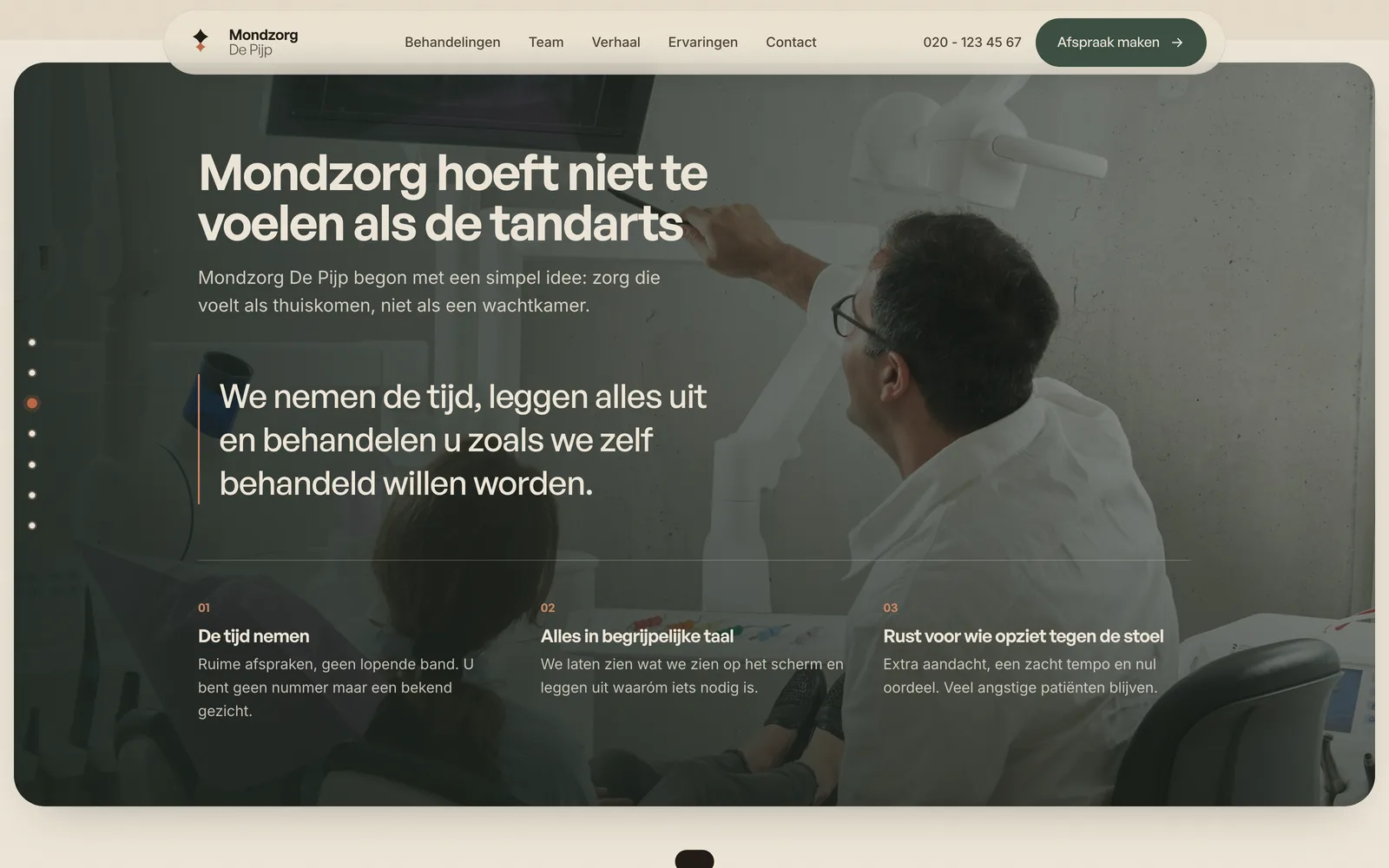 Mondzorg hoeft niet te voelen als de tandarts