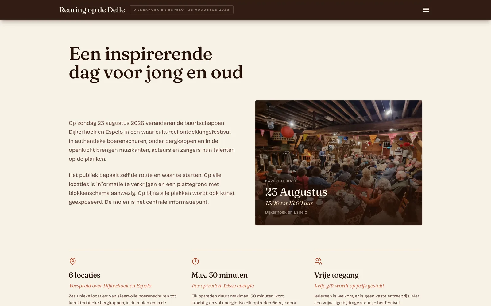 De website die ik voor Romy Blaak maakte