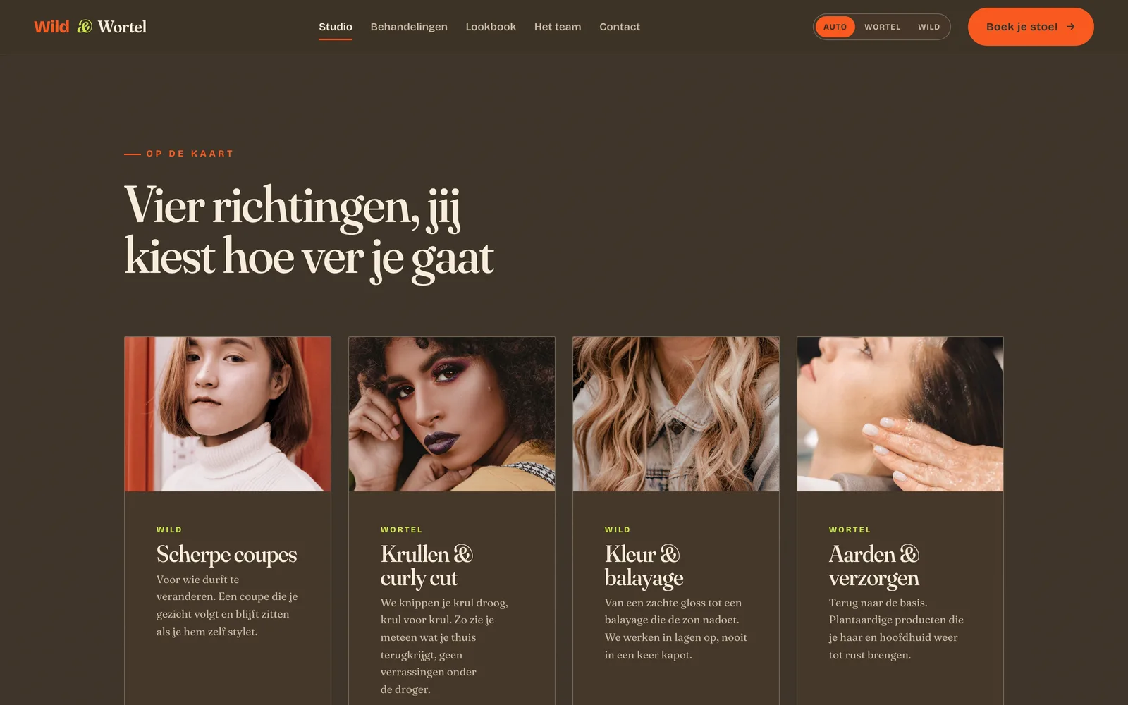 Vier richtingen, jij kiest hoe ver je gaat